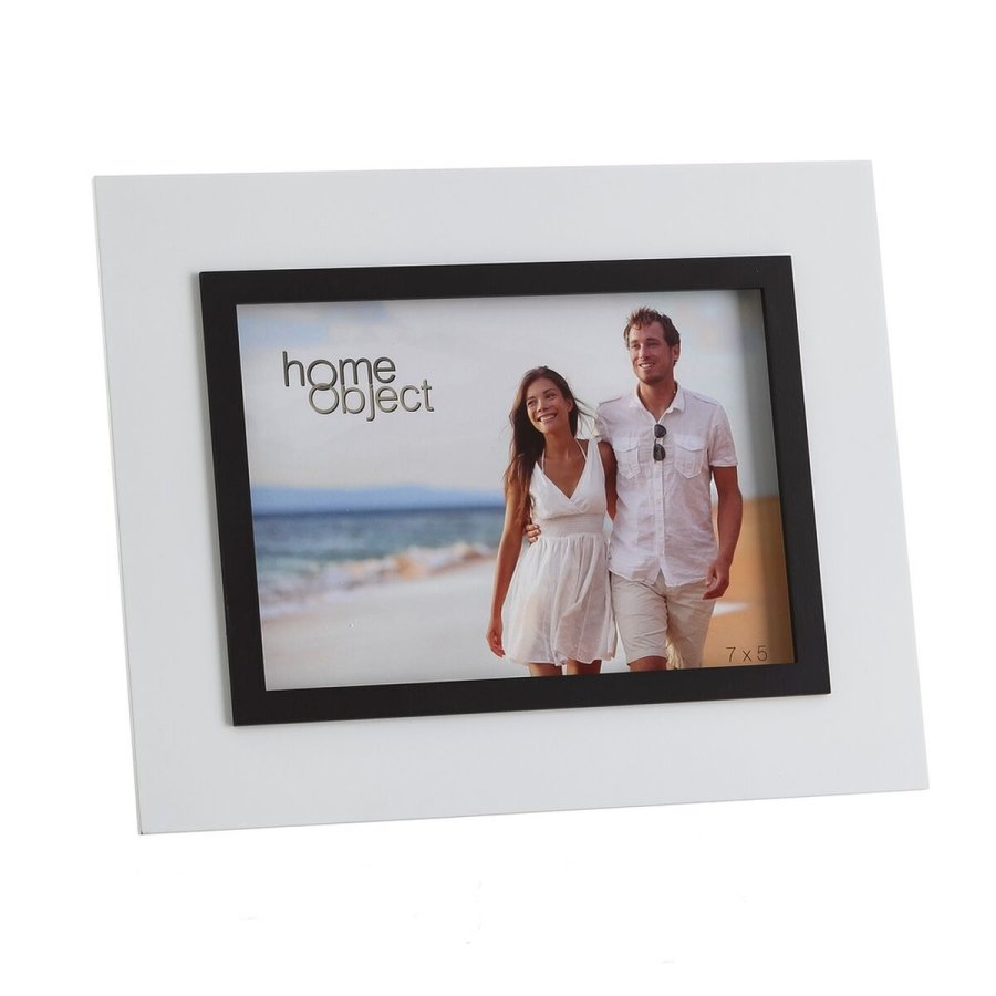 Fotoramme Hvid Sort Krystal polystyren 13 x 18 cm 24,5 X 1,5 X 19,5 CM #1