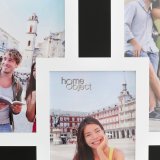 Fotoramme 62 x 1,2 x 42 cm Krystal Sort Hvid DMF #9