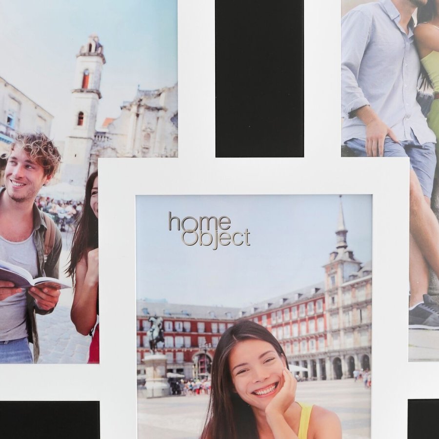Fotoramme 62 x 1,2 x 42 cm Krystal Sort Hvid DMF #9