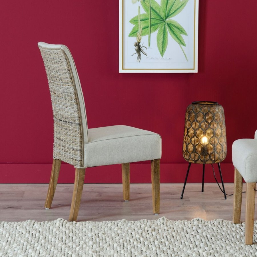 Spisebordsstol 46 x 62 x 100 cm Gr Beige #3