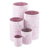 Lyseholder Pink Krystal Cement 10 x 10 x 13 cm #4
