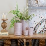 Lyseholder Pink Krystal Cement 10 x 10 x 13 cm #5