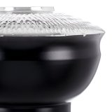 Vase 21 x 21 x 11,5 cm Sort Aluminium #2