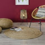 Tppe 180 x 180 x 1 cm Natur Jute #5