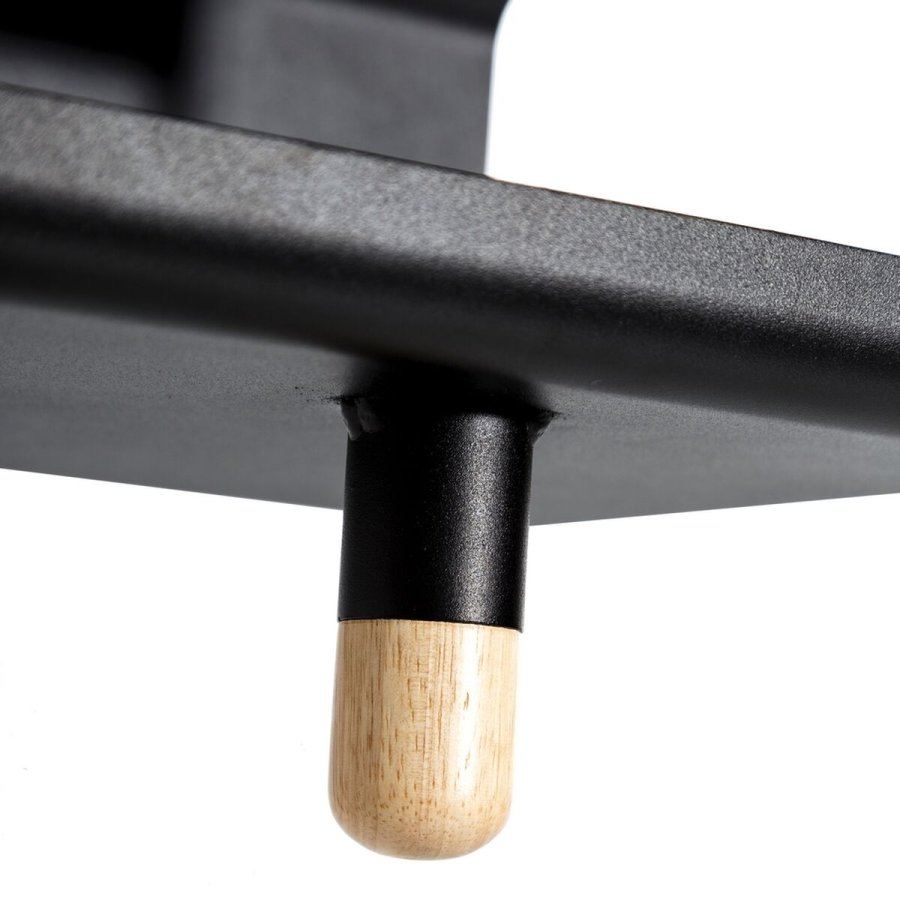 Sofabord 36 x 36 x 48,6 cm Natur Sort Metal Tr #5