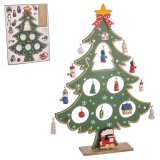 Julepynt Multifarvet Tr MDF Juletr 26 cm #1