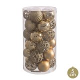Julekugler Gylden Plastik 5 x 5 x 5 cm (30 enheder) #1