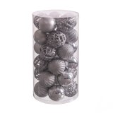 Julekugler Slvfarvet Plastik 5 x 5 x 5 cm (30 enheder) #1