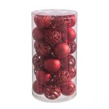 Julekugler Rd Plastik 5 x 5 x 5 cm (30 enheder) #1
