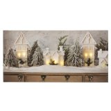 Maleri Jul Multifarvet Tr Lrred 60 x 30 x 1,8 cm #5