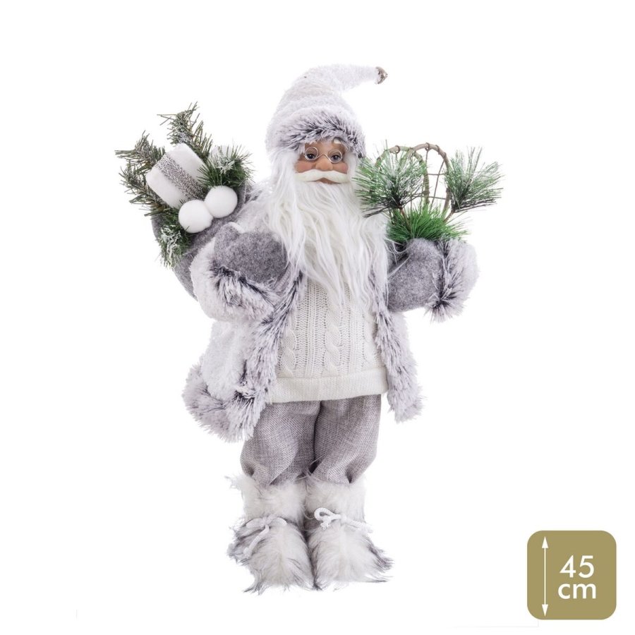 Julepynt Hvid Plastik Polyesterharpisk Materiale 45 cm #1