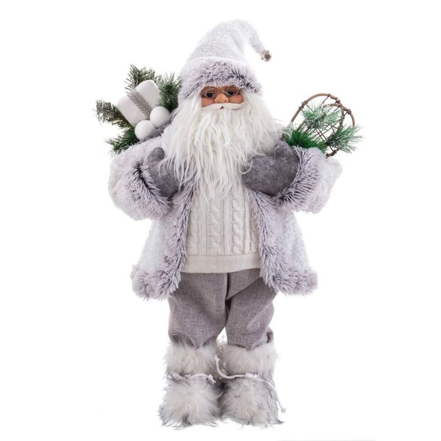 Julepynt Hvid Plastik Polyesterharpisk Materiale 60 cm #5