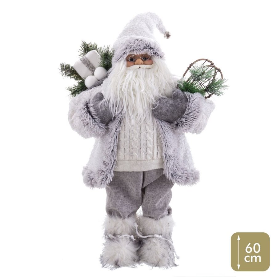 Julepynt Hvid Plastik Polyesterharpisk Materiale 60 cm #1