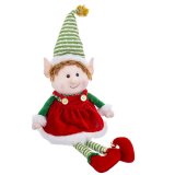 Julepynt Multifarvet Foam Materiale Pige Alf 40 cm #1
