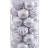 Julekugler Slvfarvet Plastik 6 x 6 x 6 cm (30 enheder) #5
