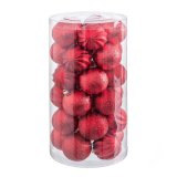 Julekugler Rd Plastik 6 x 6 x 6 cm (30 enheder) #1