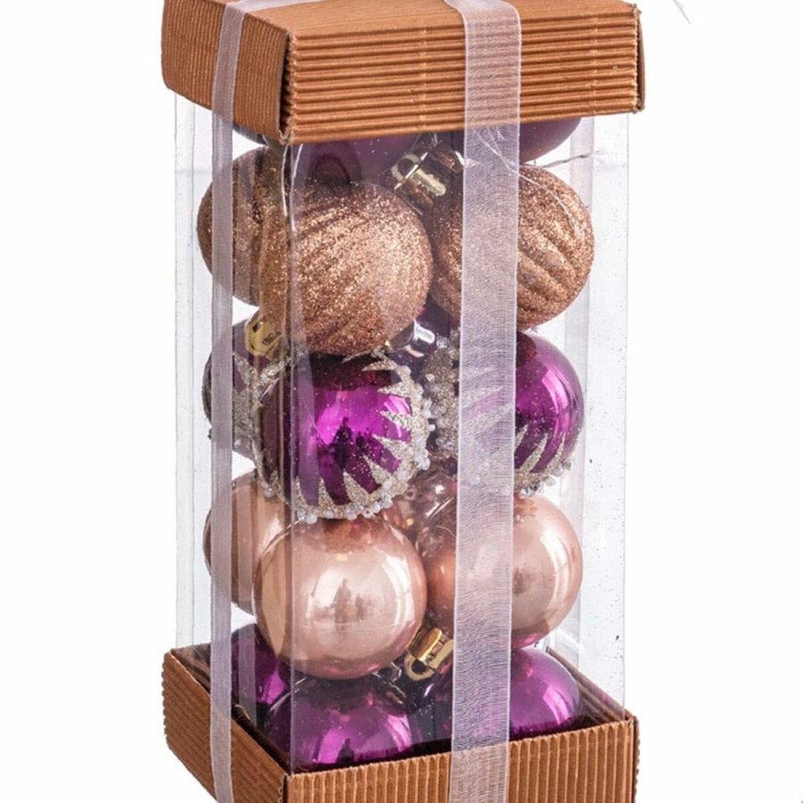 Julekugler Multifarvet PVC 4 x 4 x 4 cm (20 enheder) #5
