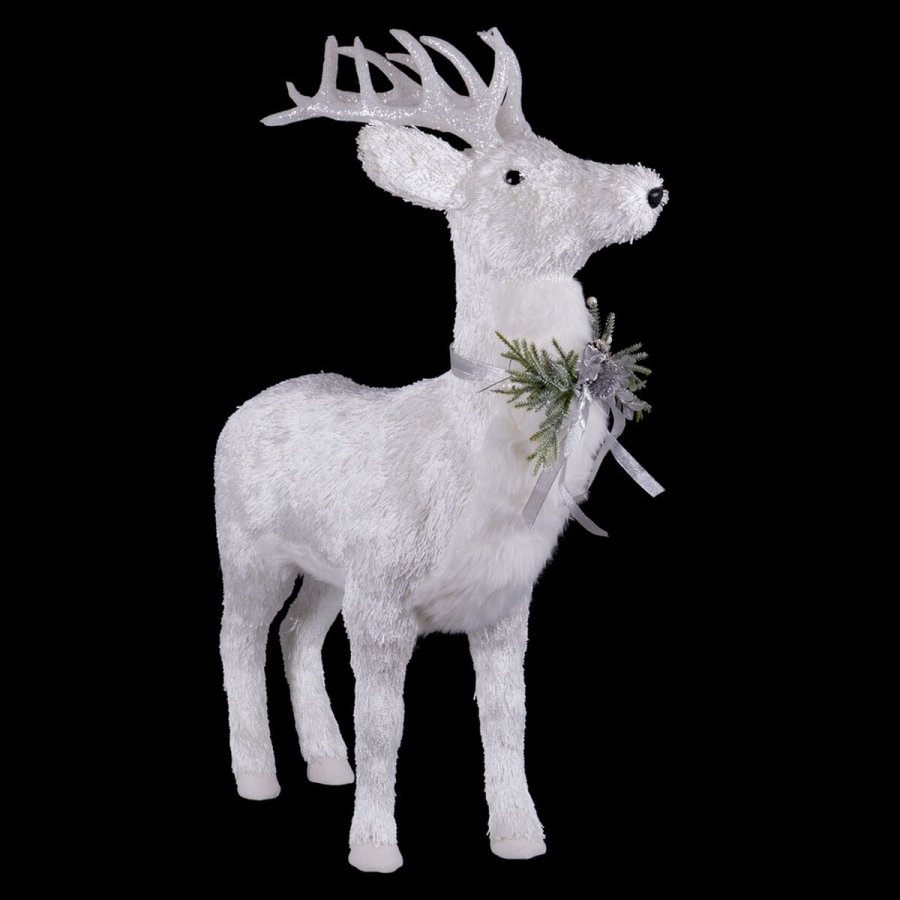 Julepynt Hvid Polyfoam Hjort 73 x 33 x 108 cm #13