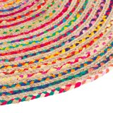 Tppe 120 x 120 x 1 cm Multifarvet Jute #9