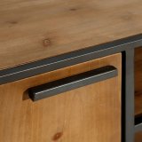 mbler CSARE 150 x 40 x 49 cm Sort Metal Tr Brun #4