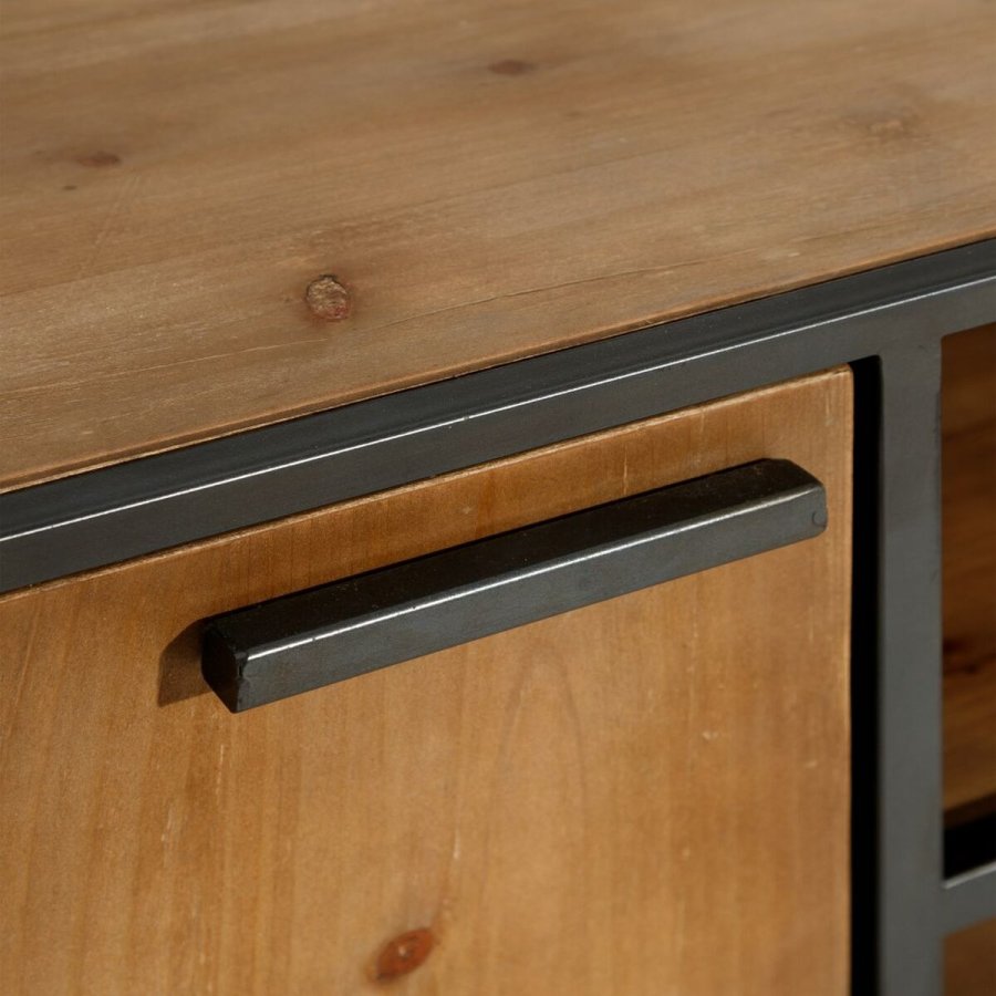 mbler CSARE 150 x 40 x 49 cm Sort Metal Tr Brun #4