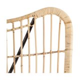 Lnestol 76 x 76 x 87 cm Natur Sort Naturlig fiber #7