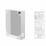 Vgur Hvid Gylden Krystal Tr MDF 33 x 33 x 4 cm #17