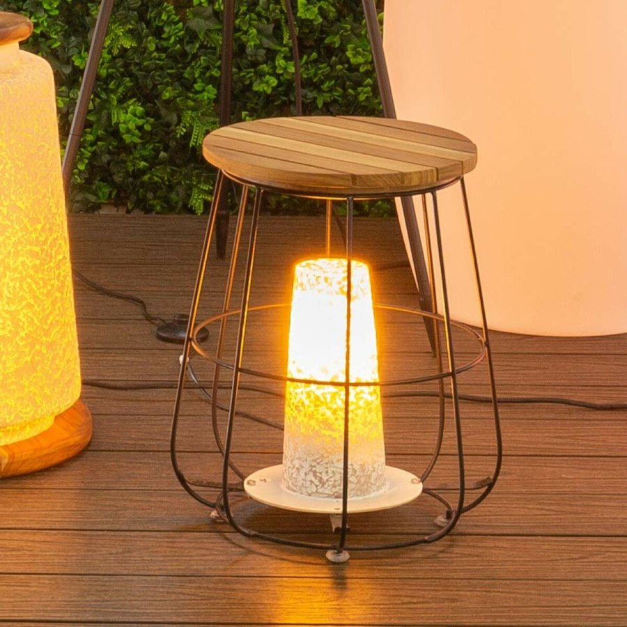 Sofabord Dewi Brun Tr Teak 36,5 x 36,5 x 44,5 cm #1