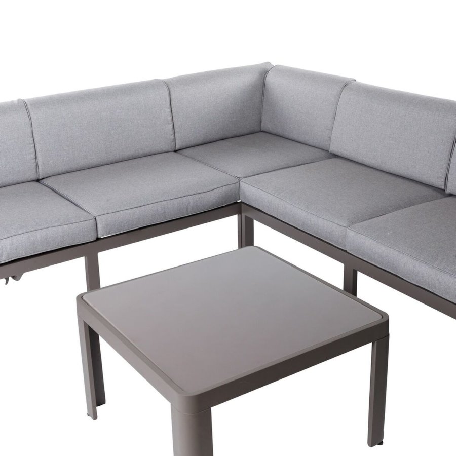 Sofabord Stella Gr Aluminium Hrdet glas 70 x 70 x 40 cm #2