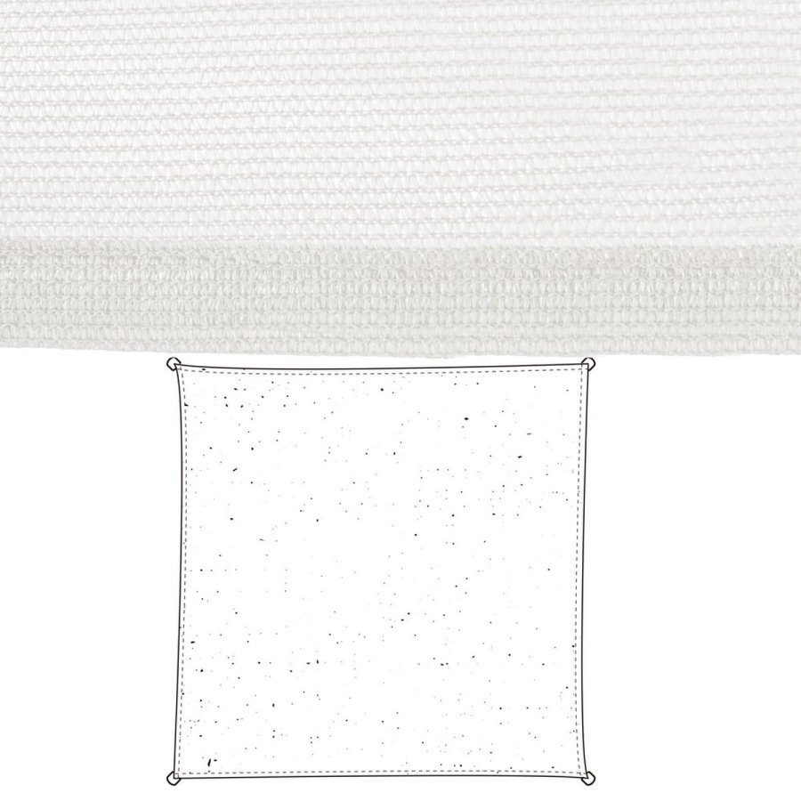 Skyggesejl Vela sombreo Hvid 5 x 5 m 300 x 300 x 0,5 cm Markise #1