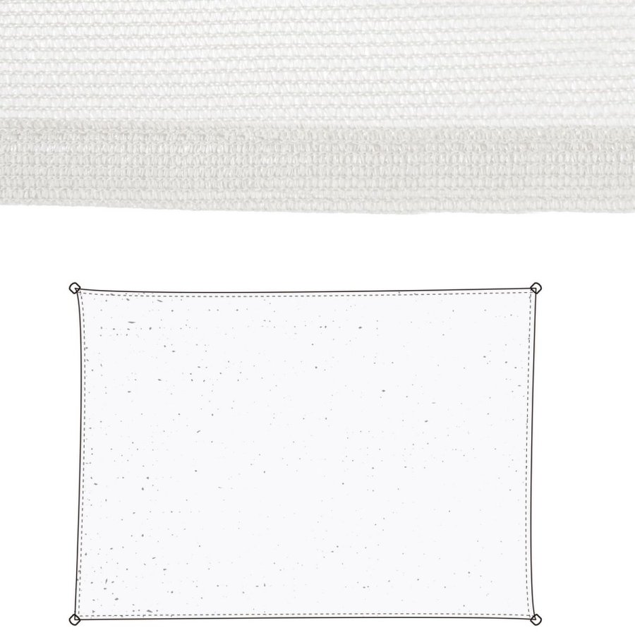 Skyggesejl Vela sombreo Hvid 3 x 4 m 300 x 400 x 0,5 cm Markise #1