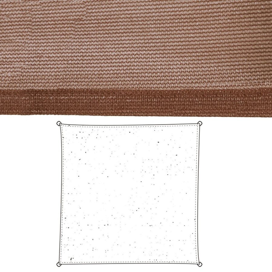 Skyggesejl Vela sombreo Chokolade 5 x 5 m 500 x 500 x 0,5 cm Markise #1