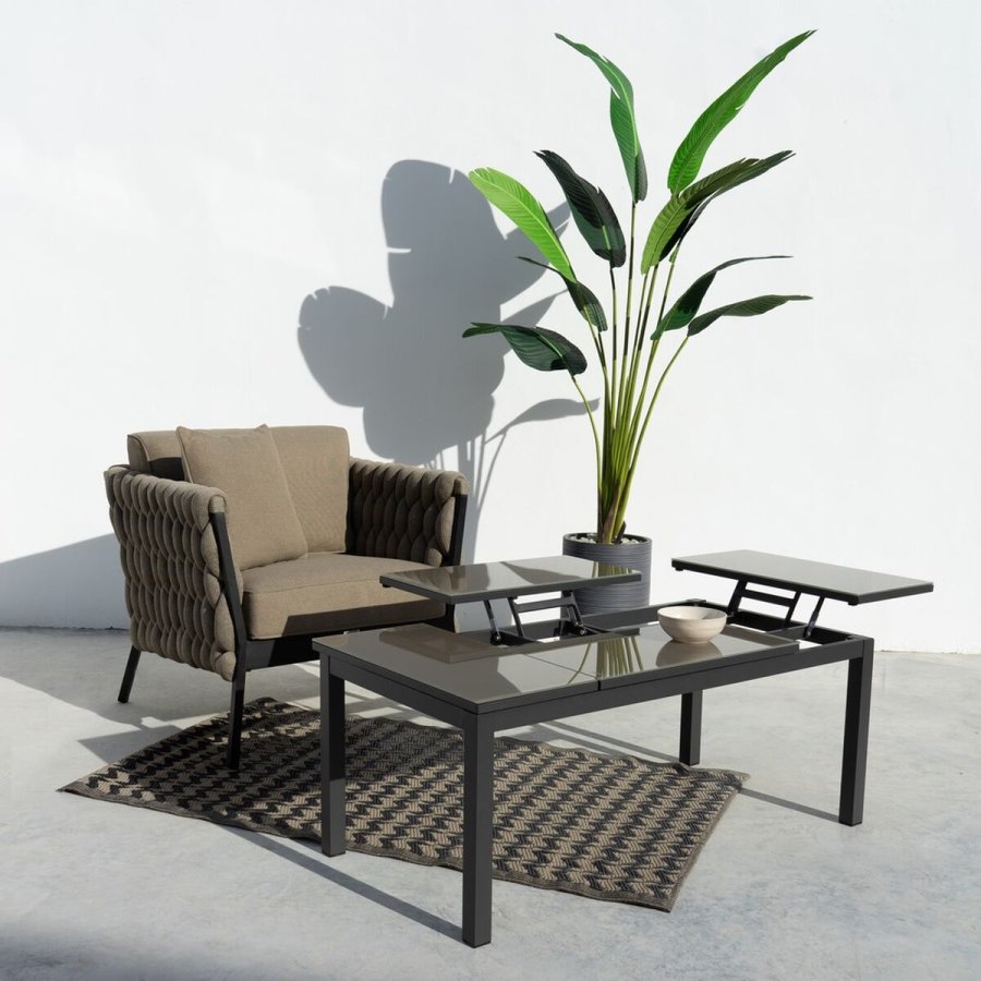 Spisebord Agnes 120 x 60 x 48,5 cm Aluminium #2