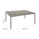 Spisebord Thalia 160 x 100 x 72 cm Stl #2