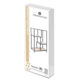 Hylder Sort Natur Tr Metal Stl Laminere 77 x 33 x 114 cm #6