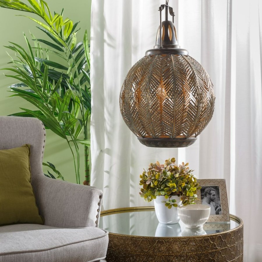 Loftslampe Ark Gylden Metal 45 x 45 x 70 cm #6