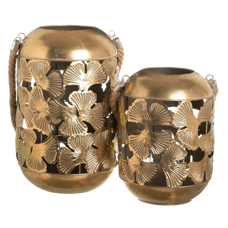 Laantarn Gylden Krystal Tov Jern 21 x 21 x 32,5 cm #2