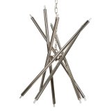 Loftslampe 82 x 82 x 34,3 cm Krystal Metal Slv #4