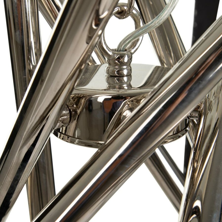 Loftslampe 82 x 82 x 34,3 cm Krystal Metal Slv #3