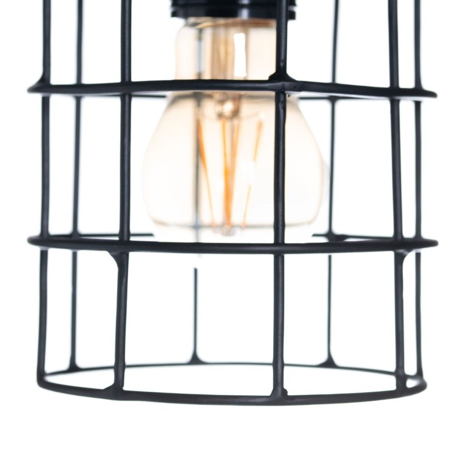 Loftslampe 12 x 12 x 27 cm Natur Gylden Tr Jern 220 V Mangotr 240 V #3