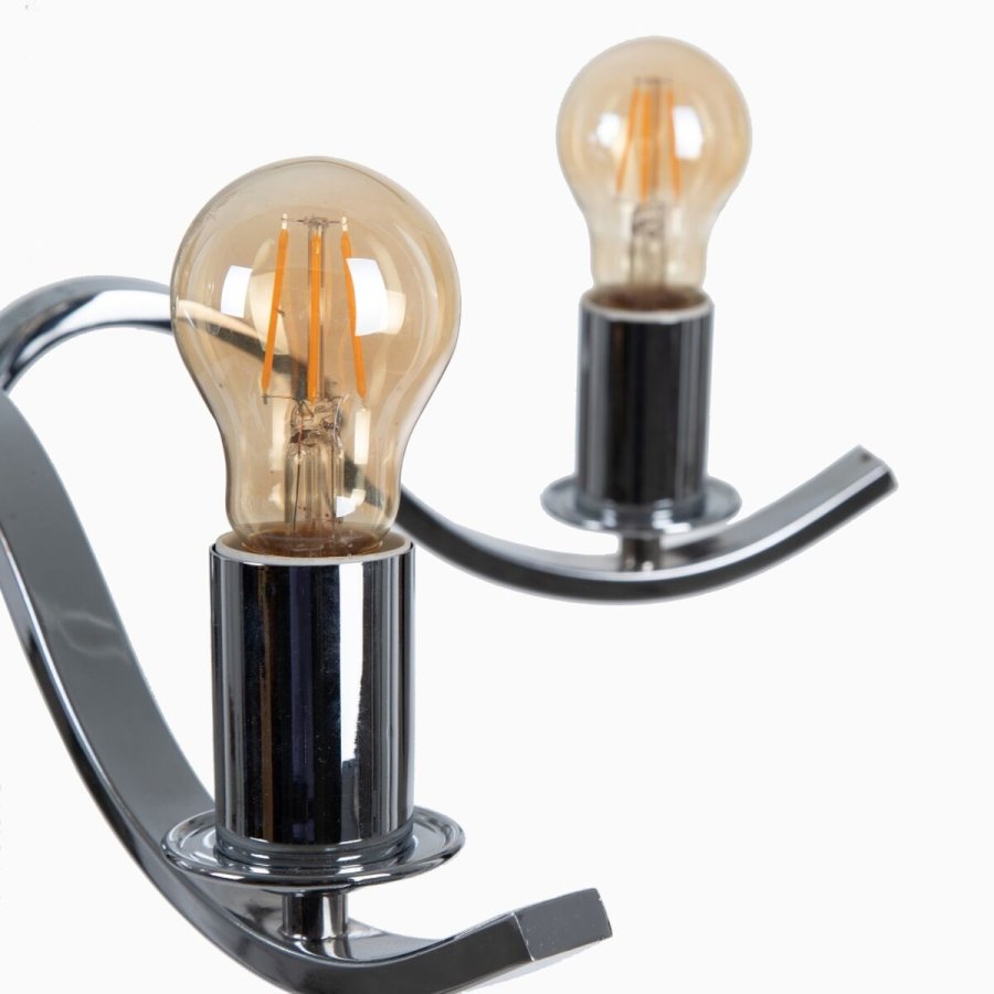 Loftslampe 63,5 x 60,5 x 91 cm Krystal Metal Slv #3