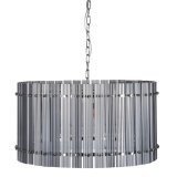 Loftslampe 76 x 76 x 39 cm Krystal Metal Slv #1