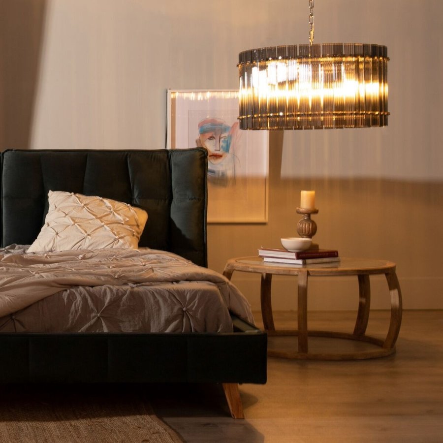 Loftslampe 76 x 76 x 39 cm Krystal Metal Slv #6