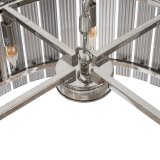 Loftslampe 76 x 76 x 39 cm Krystal Metal Slv #5