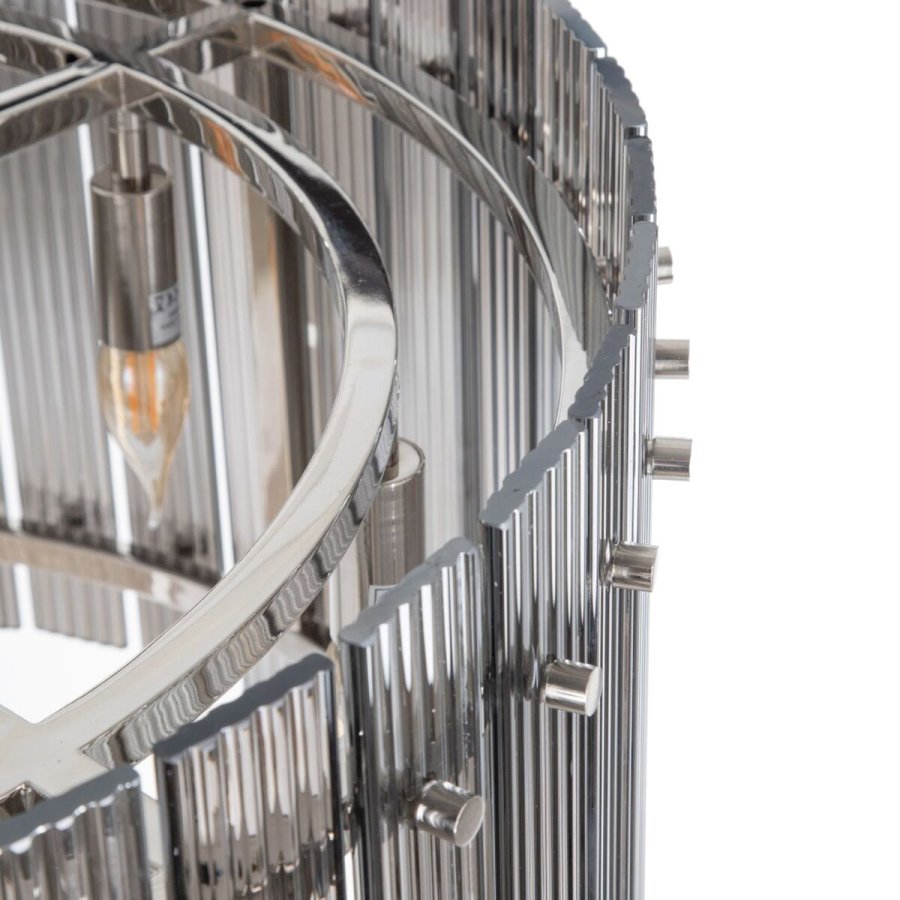 Loftslampe 76 x 76 x 39 cm Krystal Metal Slv #4