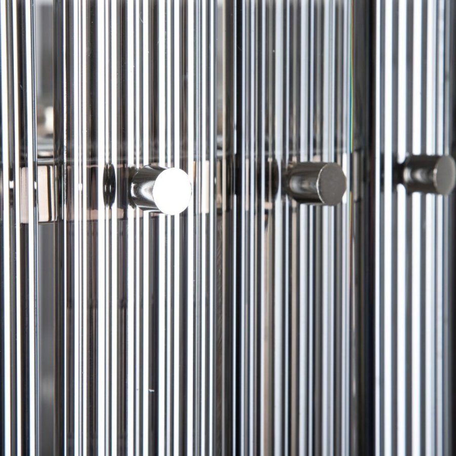 Loftslampe 76 x 76 x 39 cm Krystal Metal Slv #3