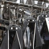 Loftslampe 58 x 58 x 44 cm Krystal Metal Slv #5