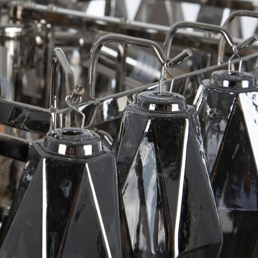 Loftslampe 58 x 58 x 44 cm Krystal Metal Slv #5