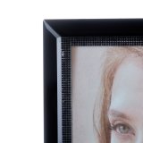 Fotoramme Krystal 25,5 x 1,5 x 30,5 cm Sort Traditionel #5
