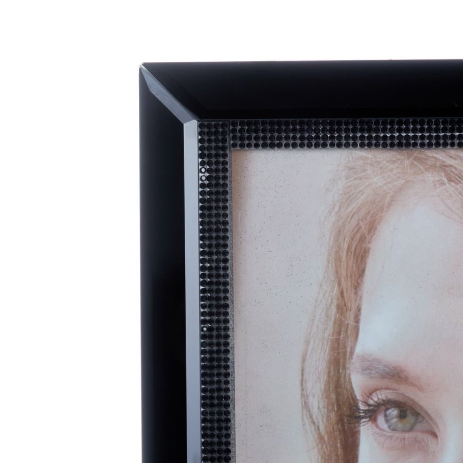 Fotoramme Krystal 25,5 x 1,5 x 30,5 cm Sort Traditionel #5